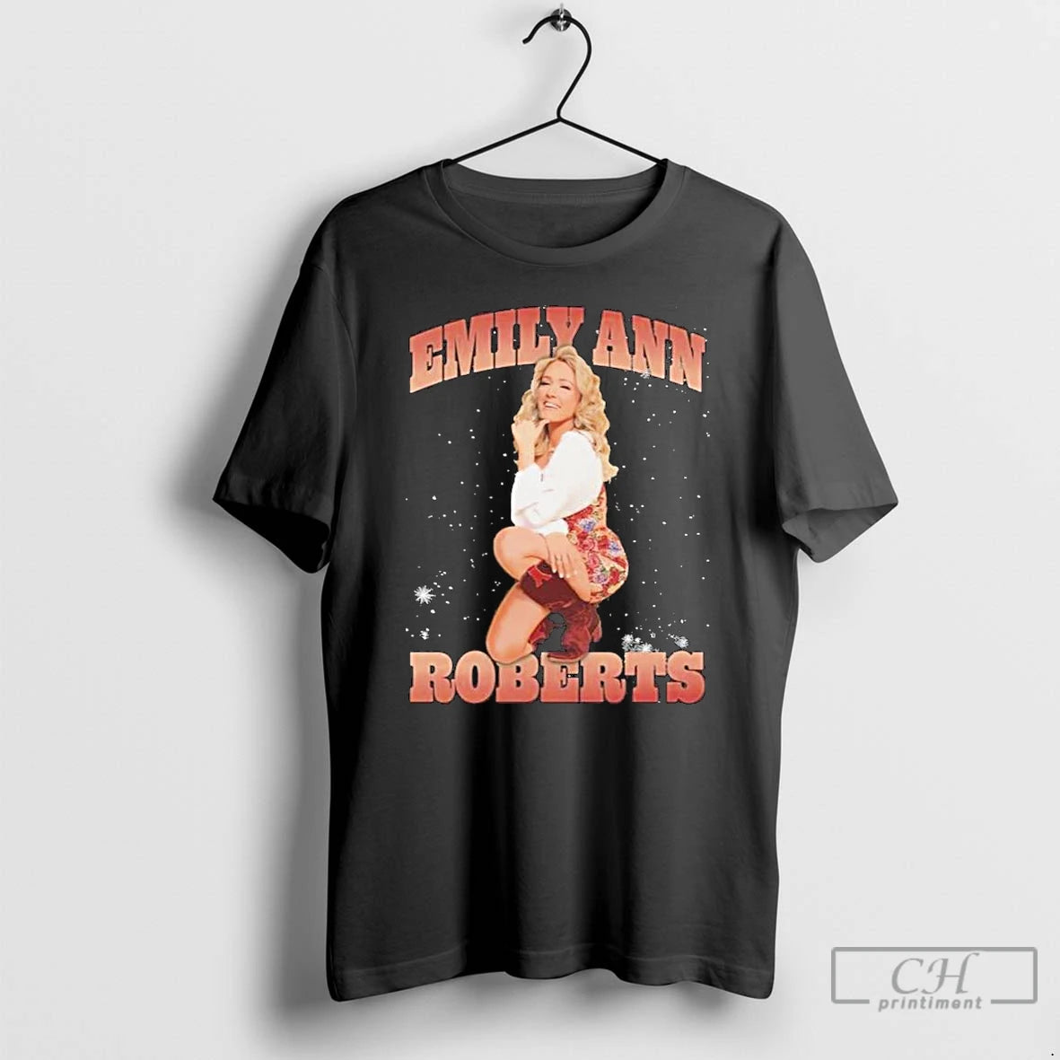 Premium Emily Ann Roberts Black Photo T-Shirts, Hoodie, Sweatshirt | HypeCrazeTee.com