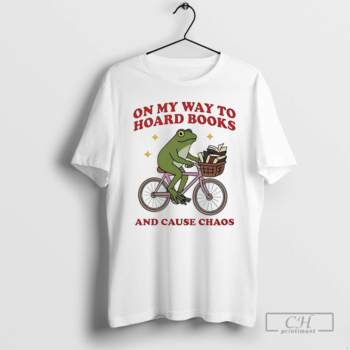 Premium Frog Riding Bicycle On Way To Hoard Books And Cause Chaos Shirt Sweater Hoodie, Sweatshirt | HypeCrazeTee.com