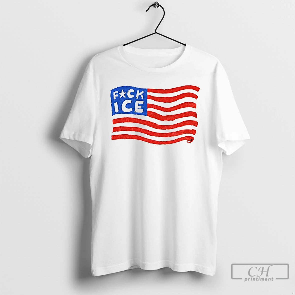 Premium Fuck Ice American Flag T-Shirts, Hoodie, Sweatshirt | HypeCrazeTee.com