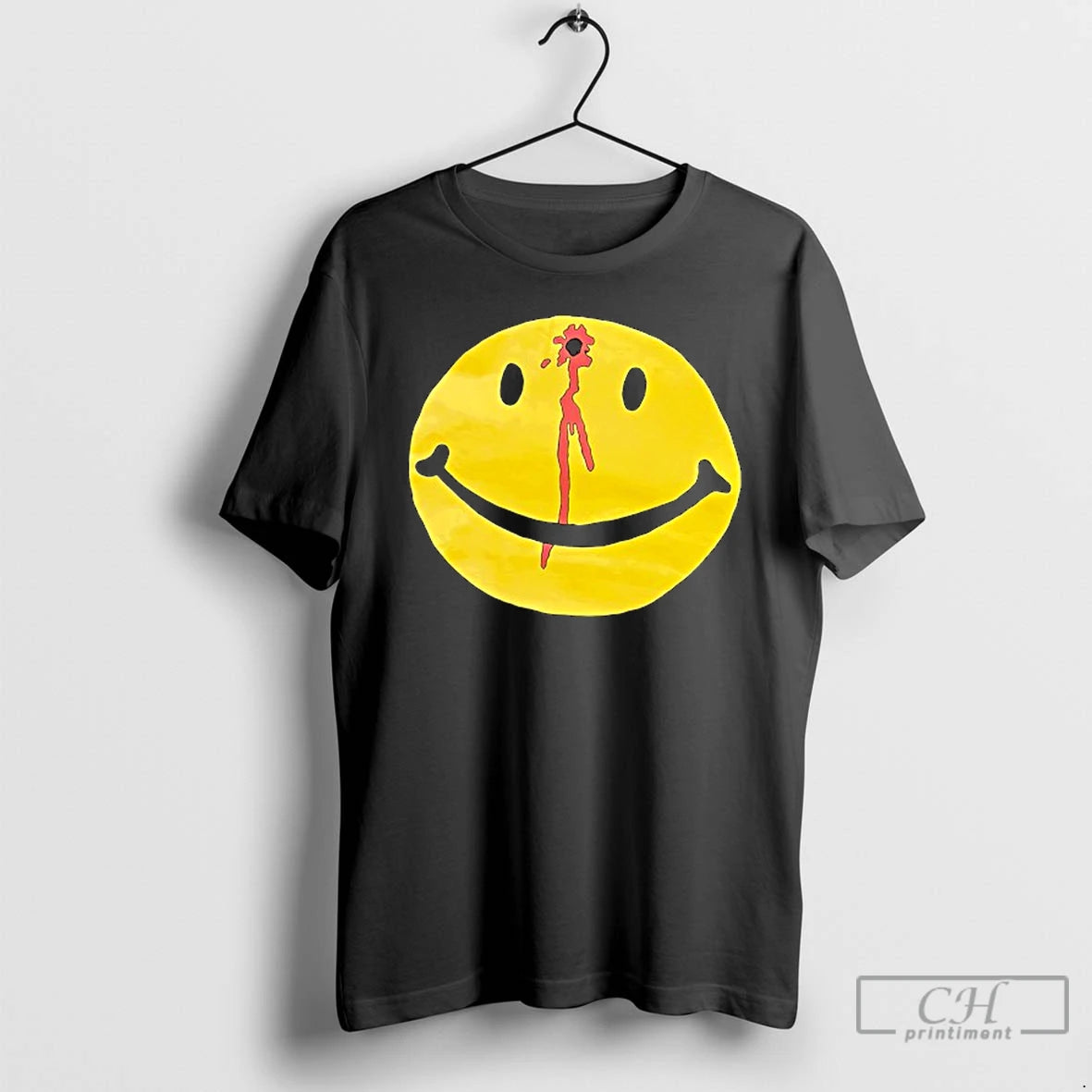 Premium Gun Shot Smiley Face T Shirts