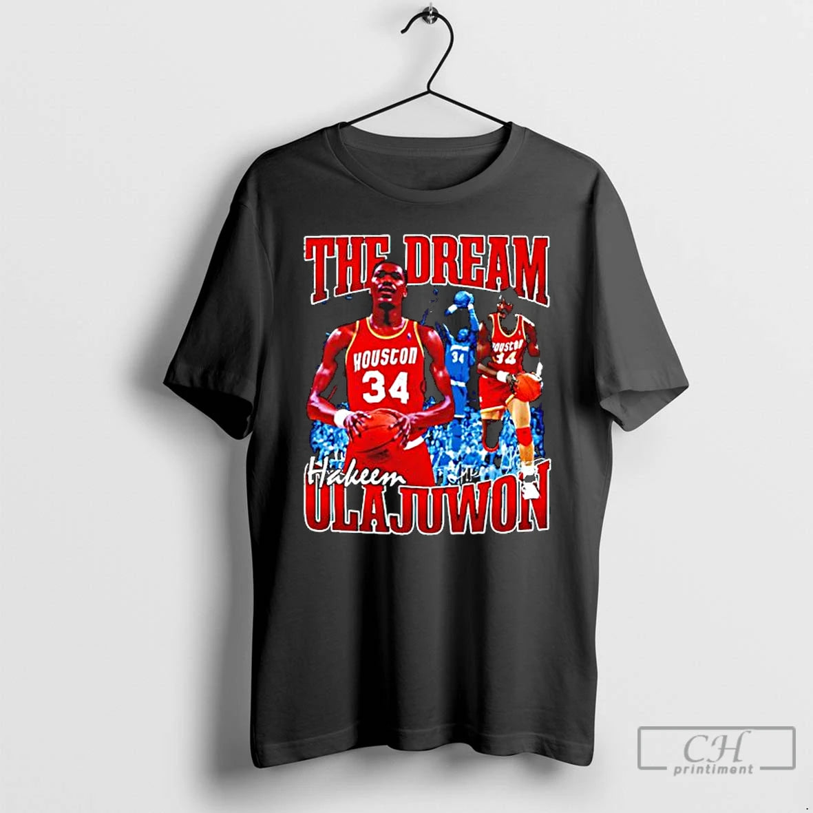 Premium Hakeem Olajuwon The Dream Basketball Legend Signature Vintage T-Shirts, Hoodie, Sweatshirt | HypeCrazeTee.com