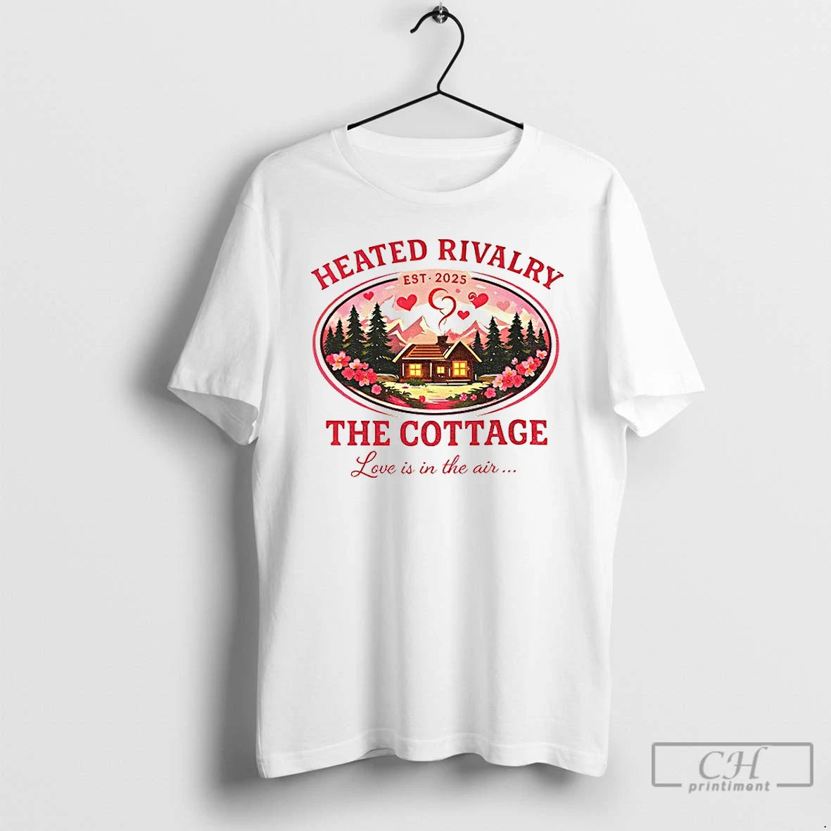 Premium Heated Rivalry Valentines Day The Cottage Love Is In The Air T Shirts Sweater Hoodie, Sweatshirt | HypeCrazeTee.com
