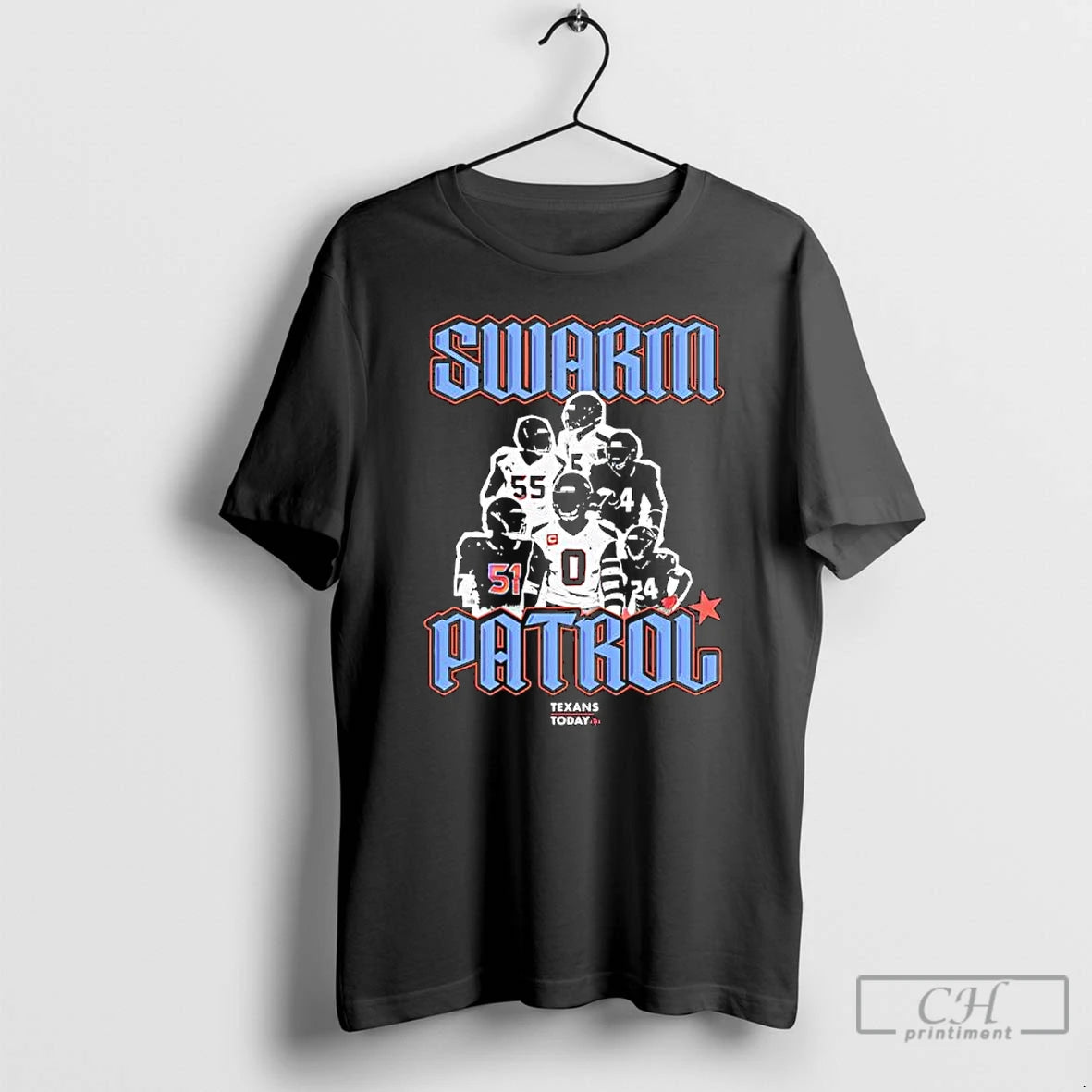 Premium Houston Texans Swarm Patrol Players Graphic T-Shirts, Hoodie, Sweatshirt | HypeCrazeTee.com