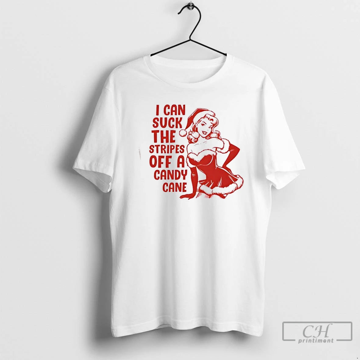 Premium I Can Suck The Stripes Off A Candy Cane Christmas T-Shirts, Hoodie, Sweatshirt | HypeCrazeTee.com
