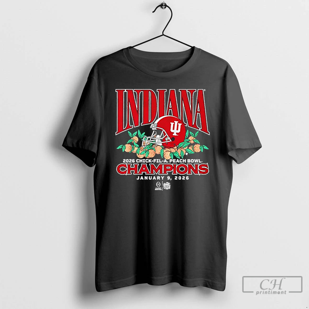Premium Indiana Football 2026 Cfp Peach Bowl Champions Vintage T-Shirts, Hoodie, Sweatshirt | HypeCrazeTee.com