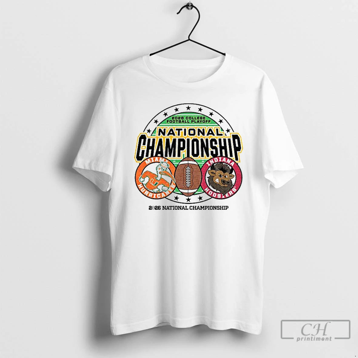 Premium Indiana Vs Miami 2026 Cfp National Championship Game Jan 19th T-Shirts, Hoodie, Sweatshirt | HypeCrazeTee.com