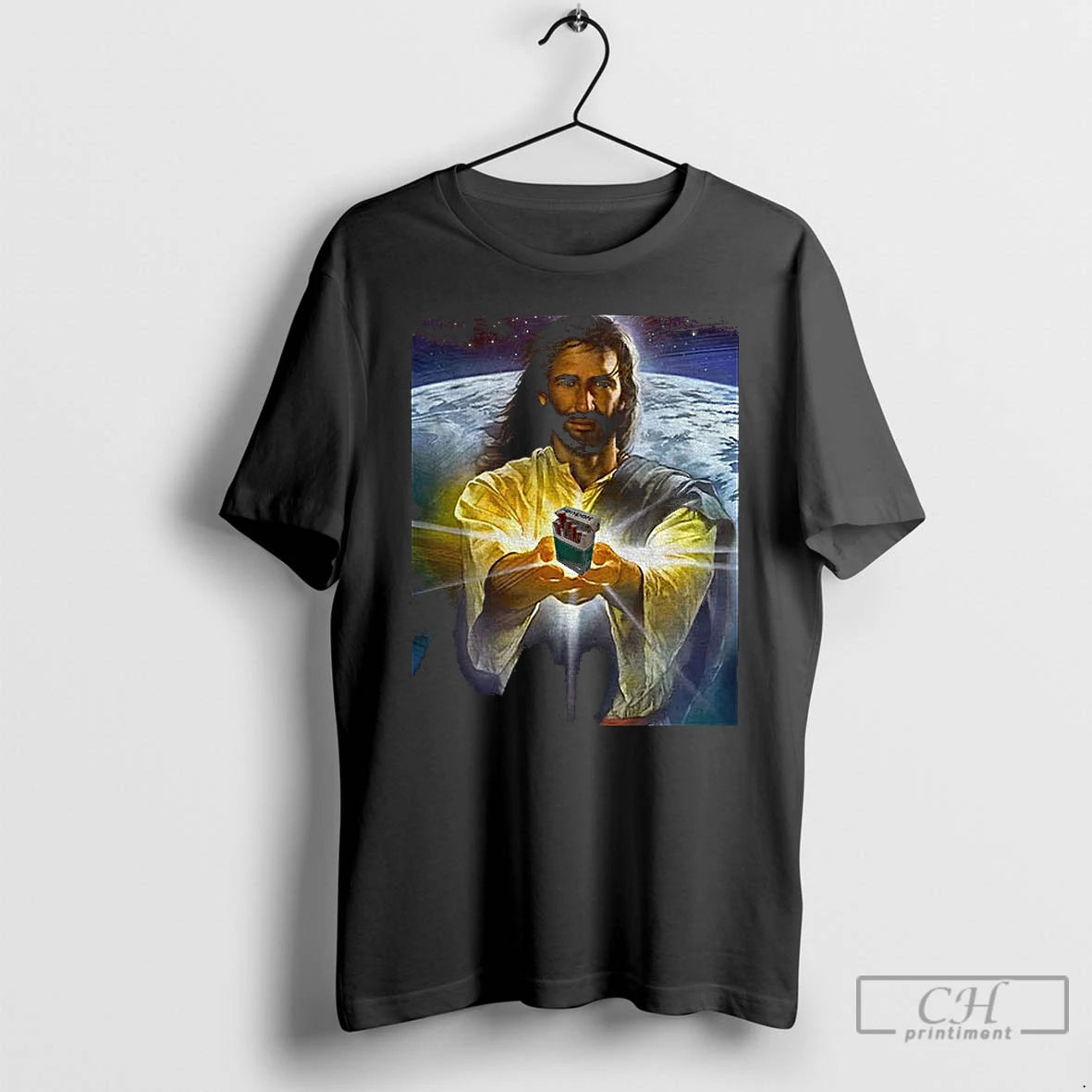 Premium Jesus Holding Cigarettes Funny Meme T-Shirts, Hoodie, Sweatshirt | HypeCrazeTee.com