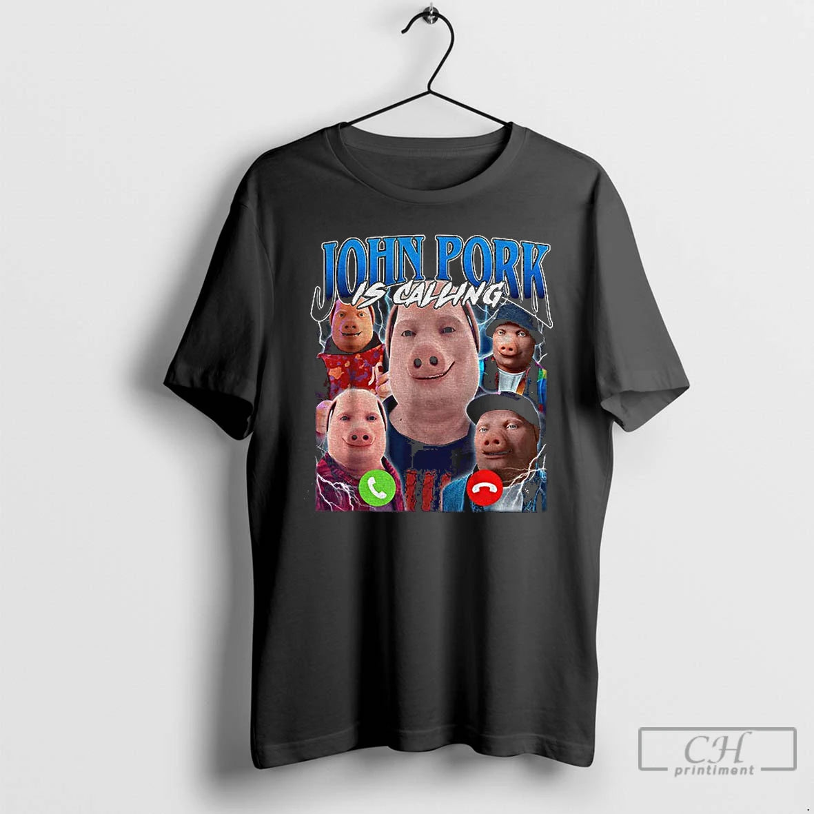 Premium John Pork Is Calling Graphic T-Shirts, Hoodie, Sweatshirt | HypeCrazeTee.com