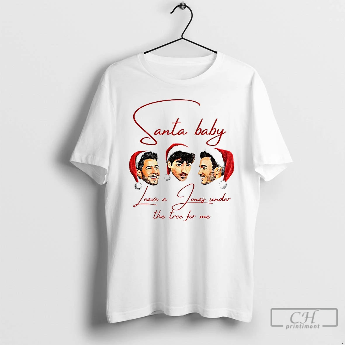 Premium Jonas Bros Santa Baby Christmas Leave A Jonas Under The Tree For Me T-Shirts, Hoodie, Sweatshirt | HypeCrazeTee.com