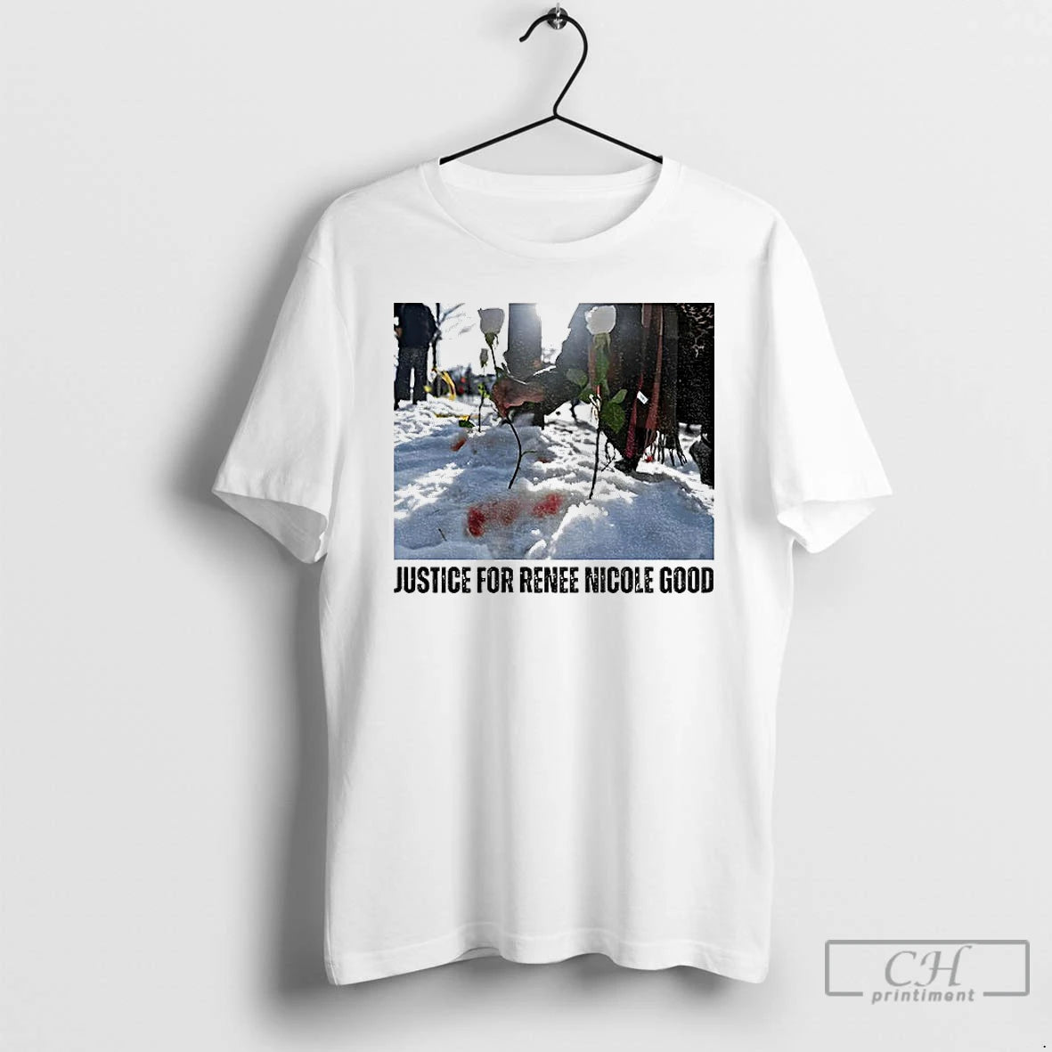 Premium Justice For Renee Nicole Good Minneapolis Protest Snowday Political T-Shirts, Hoodie, Sweatshirt | HypeCrazeTee.com