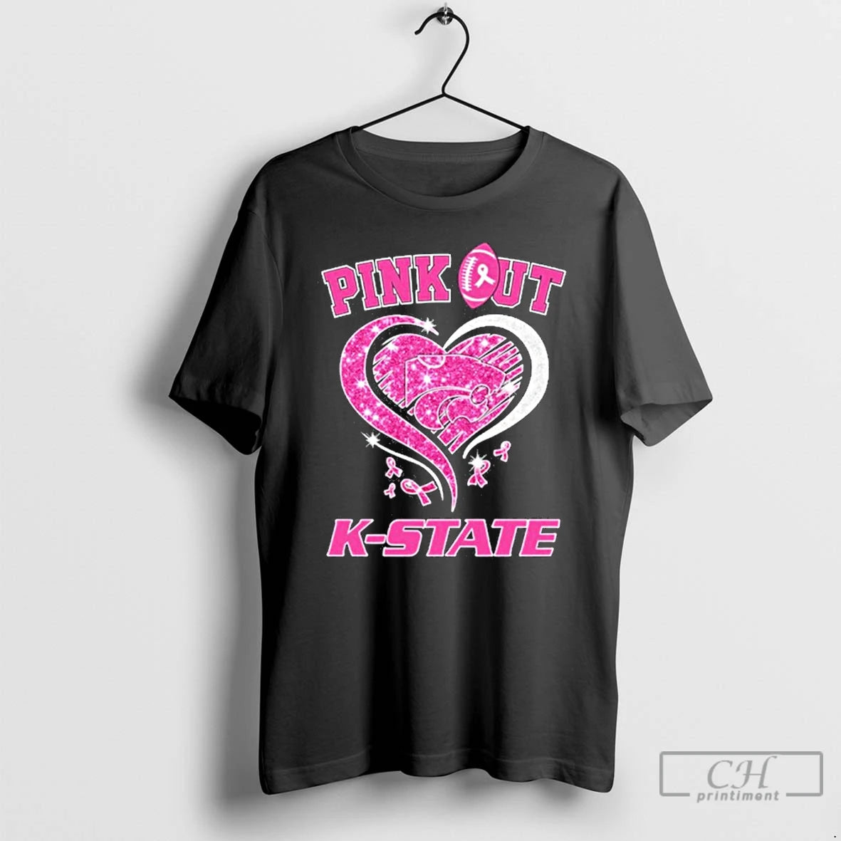 Premium Kansas State Wildcats Pink Out Breast Cancer T Shirts