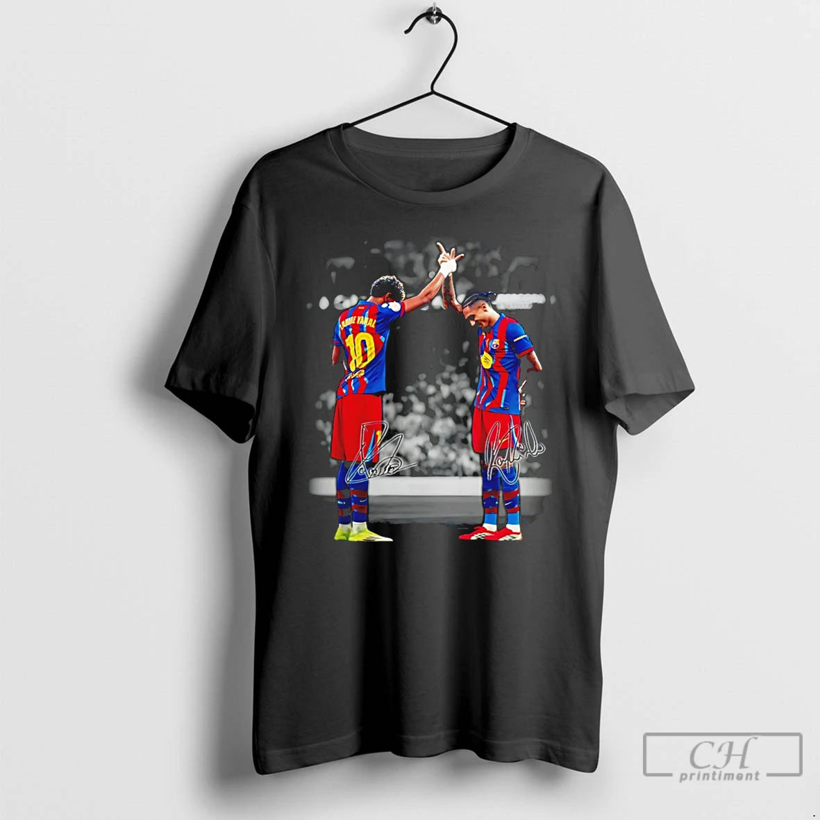 Premium Lamine Yamal And Raphinha Barcelona Brasil Signatures T-Shirts, Hoodie, Sweatshirt | HypeCrazeTee.com