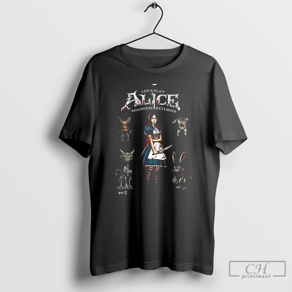 Premium Lets Play Alice Madness Returns Video Games T Shirts