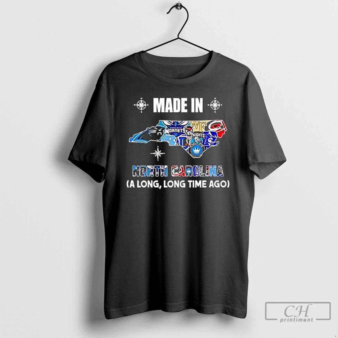 Premium Made In North Carolina A Long Long Time Ago State Logo Map 2026 T-Shirts, Hoodie, Sweatshirt | HypeCrazeTee.com