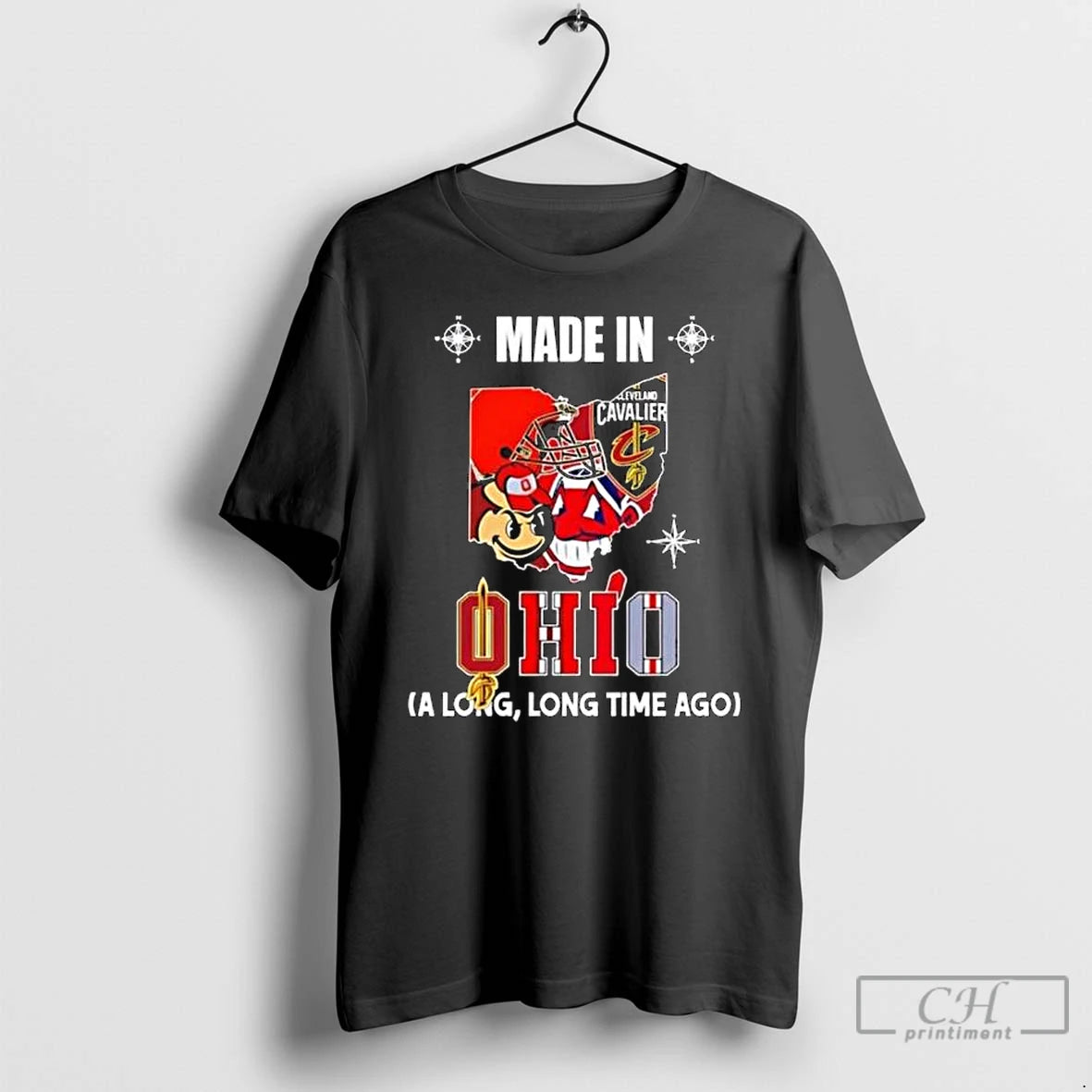 Premium Made In Ohio A Long Long Time Ago State Logo Map 2026 T Shirts Hoodie, Sweatshirt | HypeCrazeTee.com