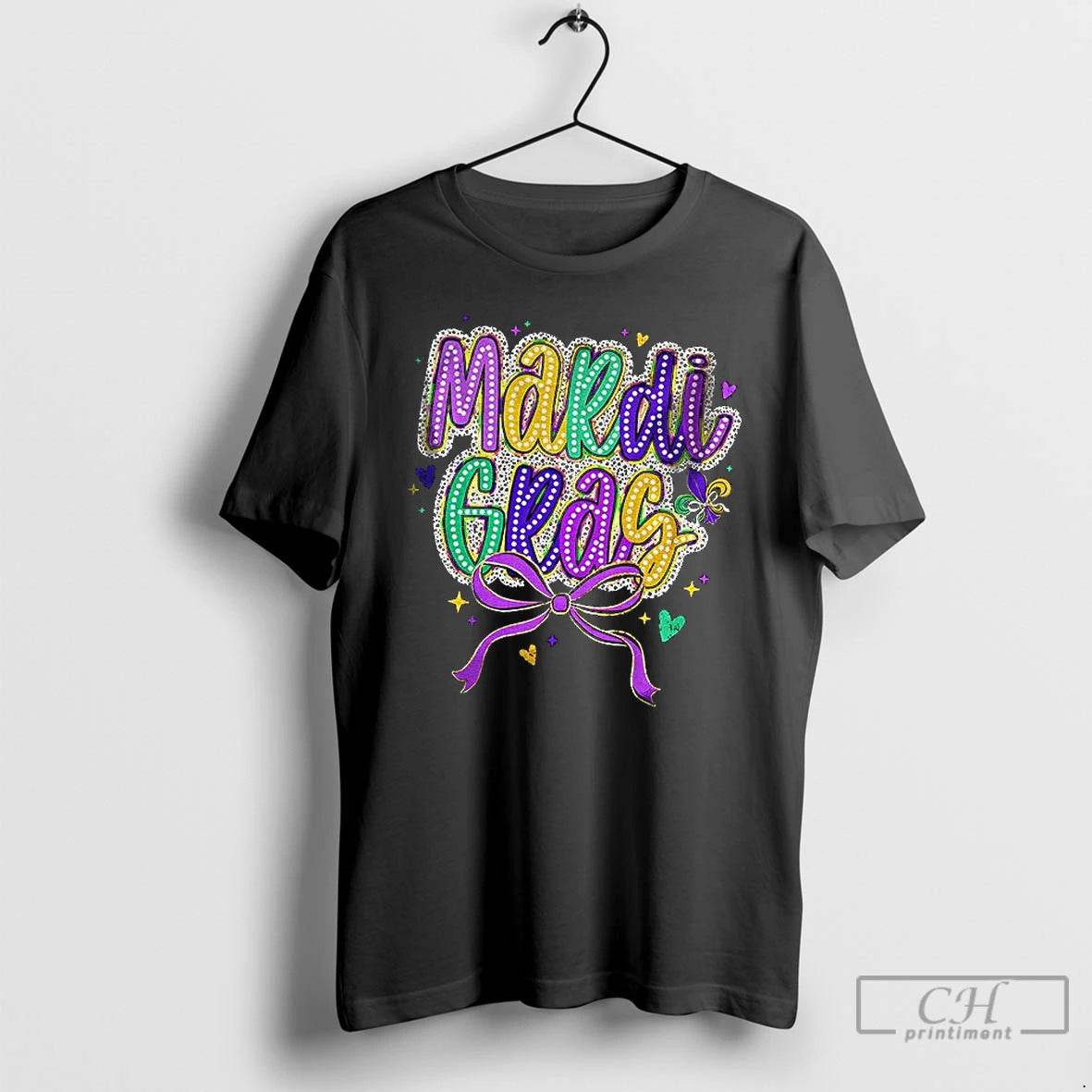 Premium Mardi Gras Coquette Bow T-Shirts, Hoodie, Sweatshirt | HypeCrazeTee.com