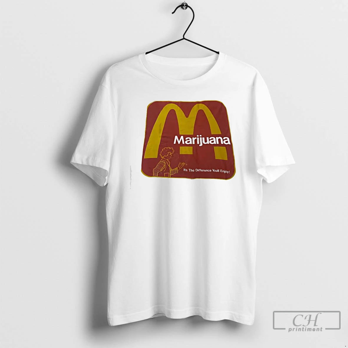 Premium Marijuana Its The Difference Youll Enjoy Mcdonalds Logo T-Shirts, Hoodie, Sweatshirt | HypeCrazeTee.com