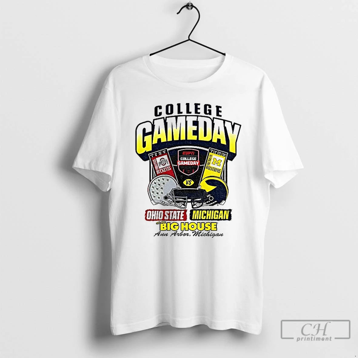 Premium Michigan Wolverines Ivory College Gameday Vs Ohio State Big House T-Shirts, Hoodie, Sweatshirt | HypeCrazeTee.com