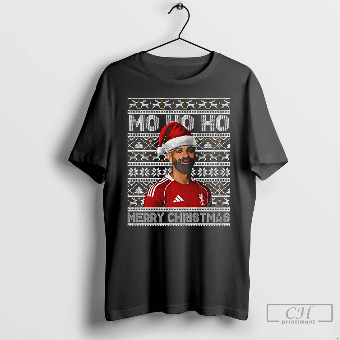 Premium Mohamed Salah Liverpool Fc Santa Hat Mo Ho Ho Merry Christmas T Shirts Sweater Hoodie, Sweatshirt | HypeCrazeTee.com