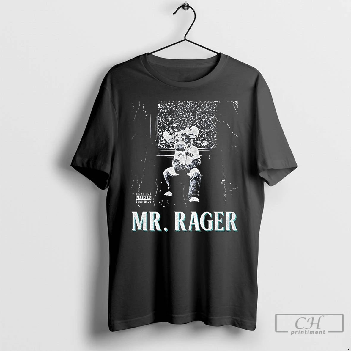 Premium Moose Ster Rager Mariners X Cudi Mr Rager Postseason T-Shirts, Hoodie, Sweatshirt | HypeCrazeTee.com