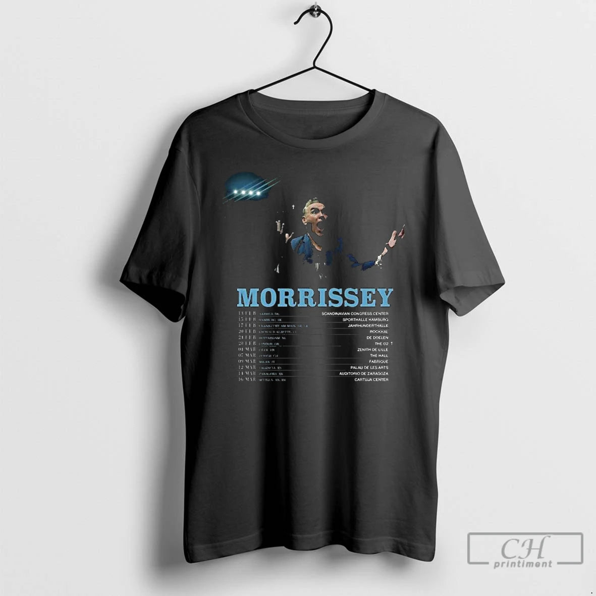 Premium Morrissey Live Across Europe Tour 2026 T-Shirts, Hoodie, Sweatshirt | HypeCrazeTee.com