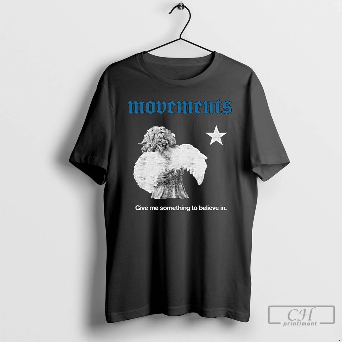 Premium Movement Something To Believe In Angel Graphic T-Shirts, Hoodie, Sweatshirt | HypeCrazeTee.com