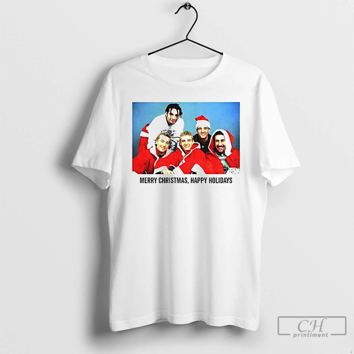 Premium Nsync Boy Band Merry Christmas Happy Holidays T-Shirts, Hoodie, Sweatshirt | HypeCrazeTee.com