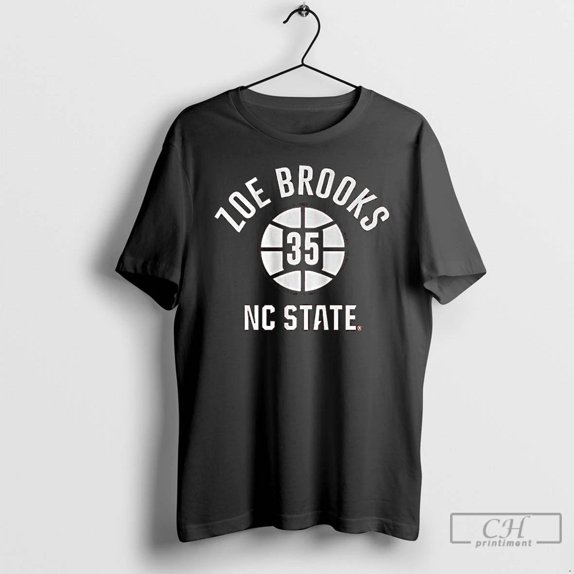 Premium Nc State Basketball Zoe Brooks Name Number Ball T-Shirts, Hoodie, Sweatshirt | HypeCrazeTee.com