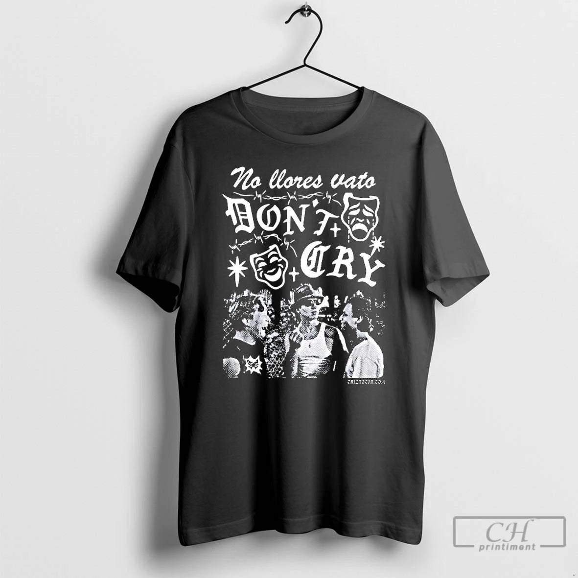 Premium No Llores Vato Bonta Cry T-Shirts, Hoodie, Sweatshirt | HypeCrazeTee.com