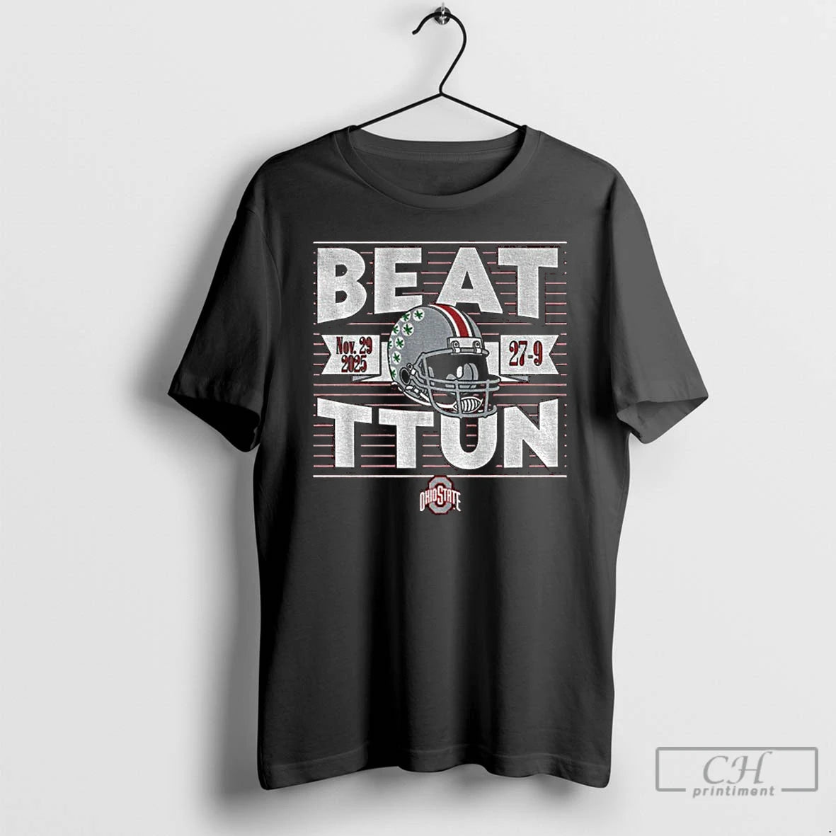 Premium Ohio State Football Beat Ttun In The Game 2025 Scoe 27 9 T Shirts Hoodie, Sweatshirt | HypeCrazeTee.com