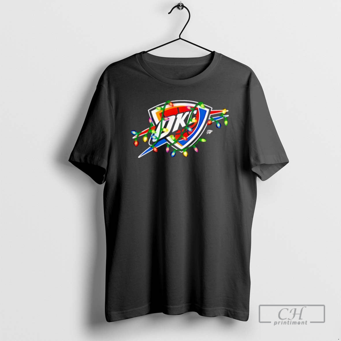 Premium Oklahoma City Thunder Logo Lights Merry Christmas Shirt Sweater Hoodie, Sweatshirt | HypeCrazeTee.com