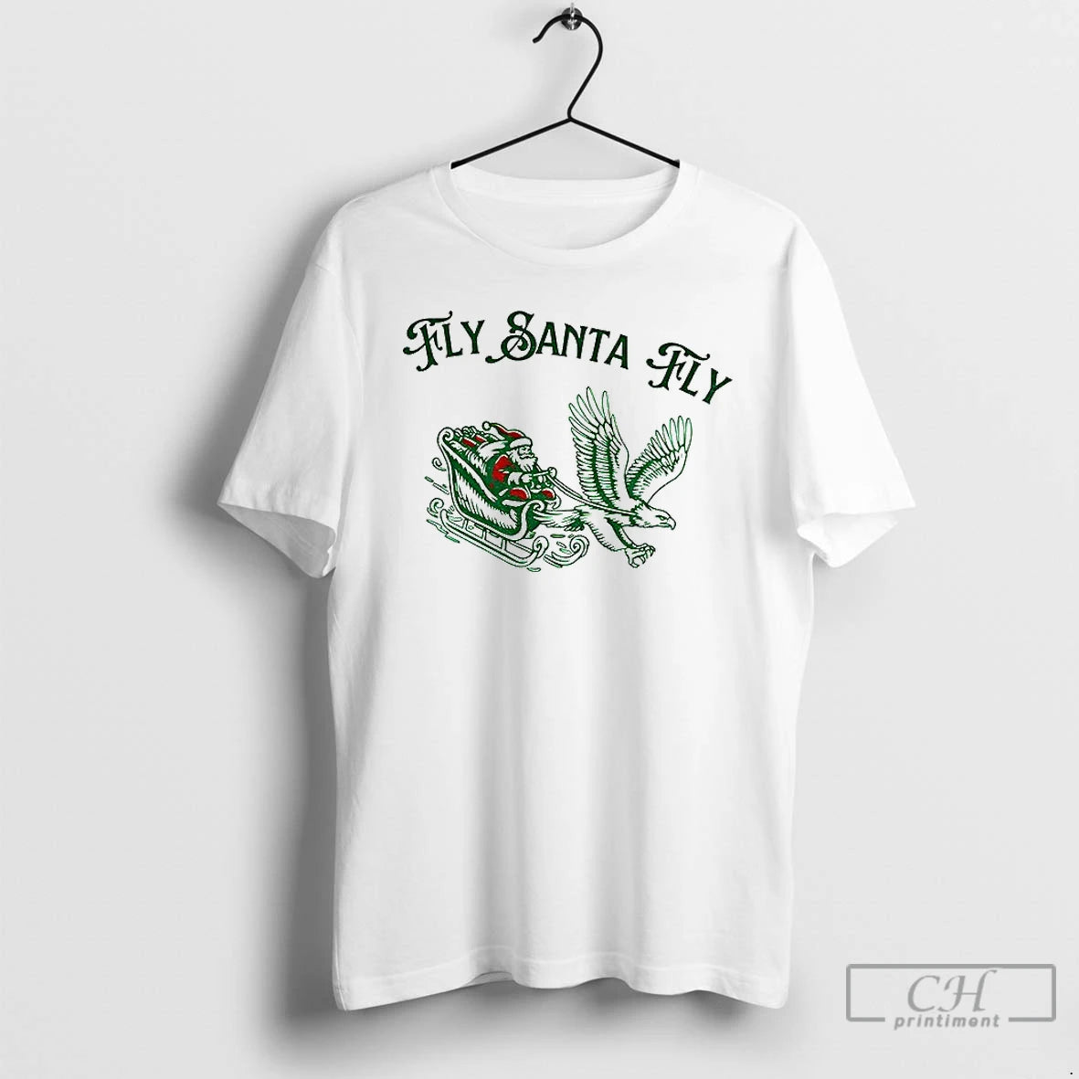 Premium Philadelphia Vintage Fly Santa Fly Christmas Football T-Shirts, Hoodie, Sweatshirt | HypeCrazeTee.com