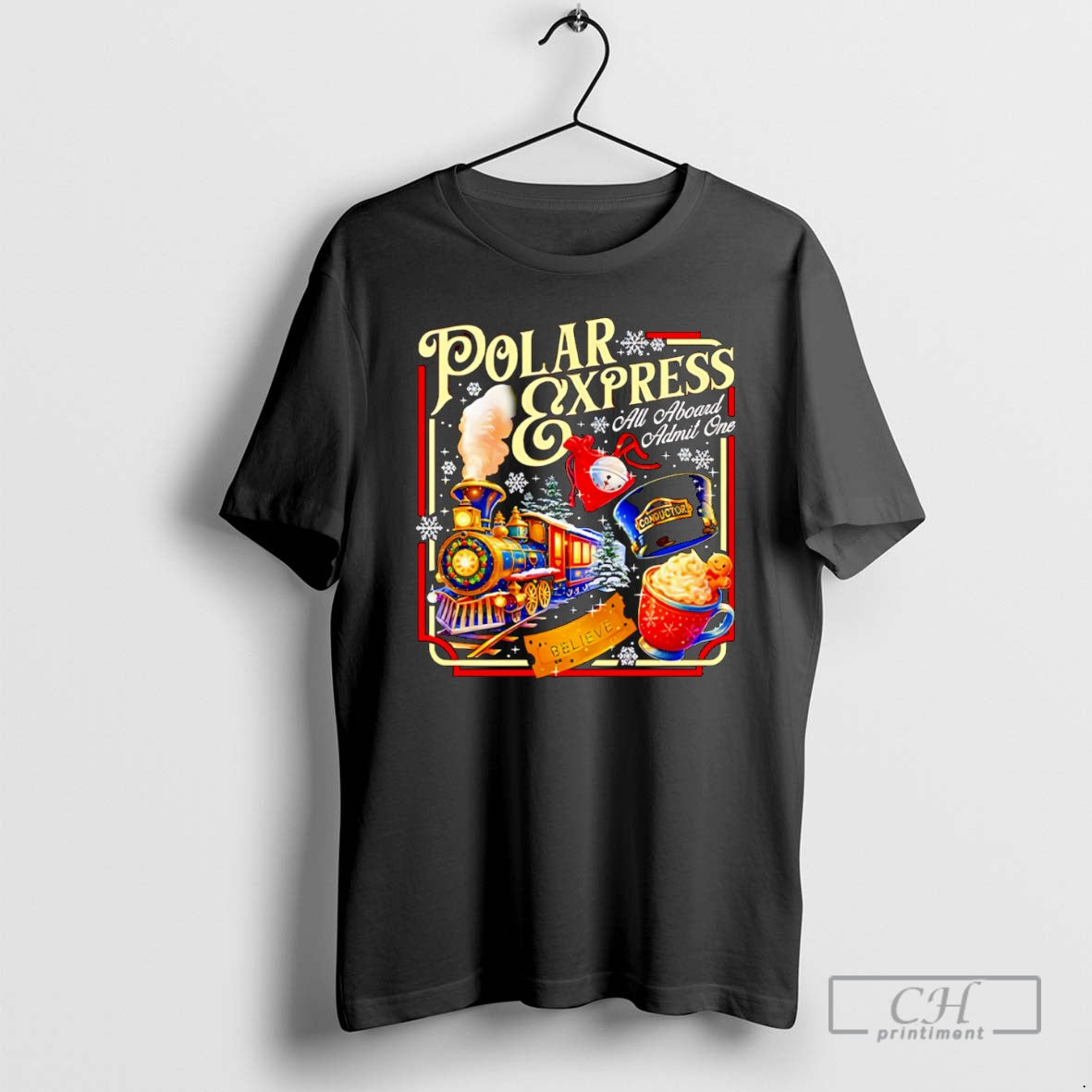 Premium Polar Express All Aboard Admit One Christmas Shirt Sweater Hoodie, Sweatshirt | HypeCrazeTee.com