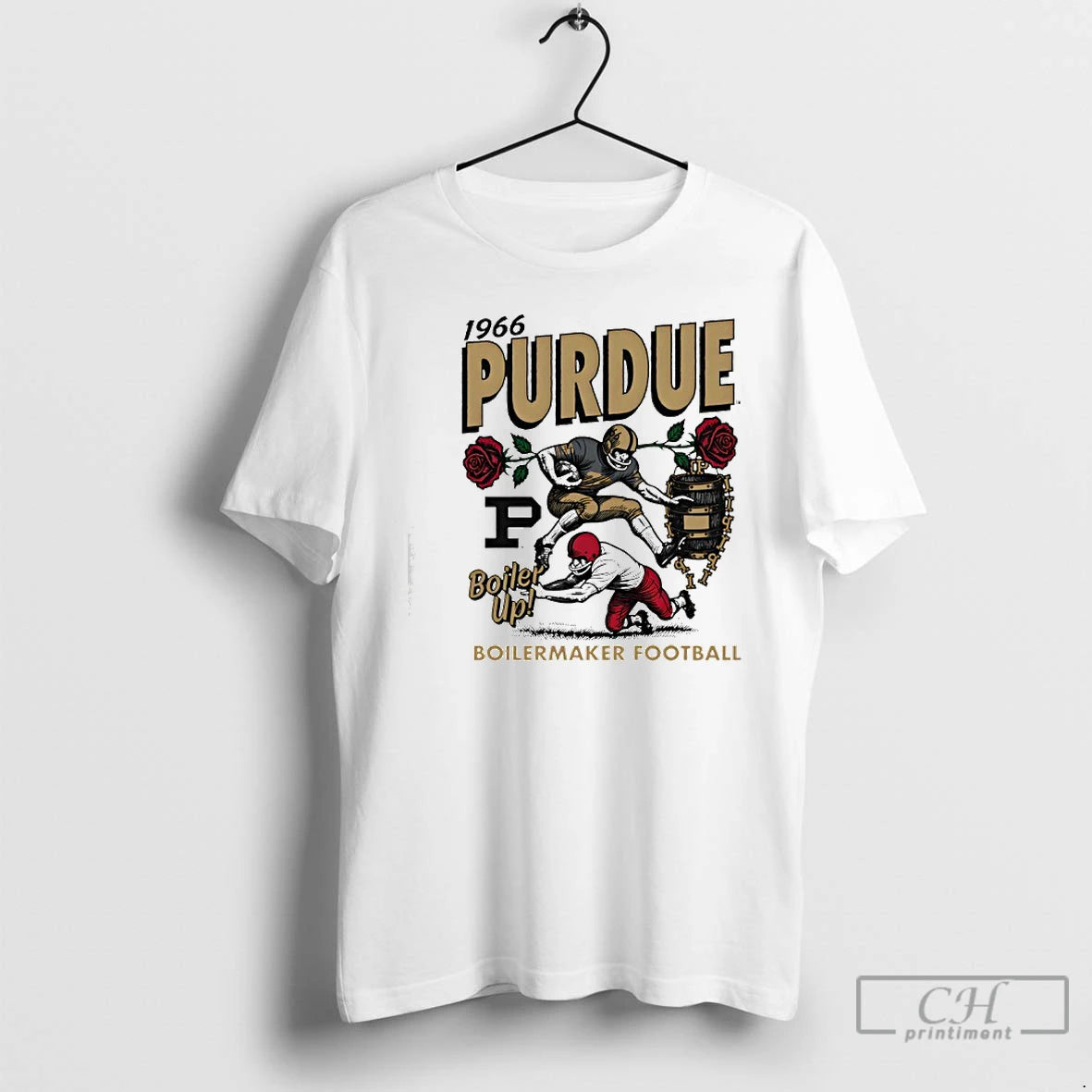 Premium Purdue Boiler Up Boilermaker Football 1966 Vintage Rose T-Shirts, Hoodie, Sweatshirt | HypeCrazeTee.com
