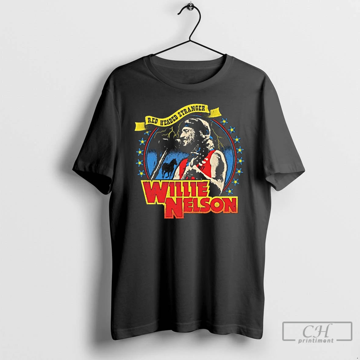 Premium Red Headed Stranger Willie Nelson T-Shirts, Hoodie, Sweatshirt | HypeCrazeTee.com