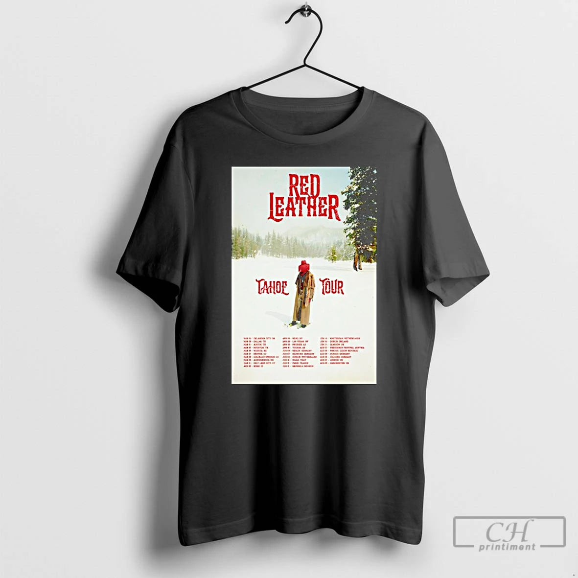 Premium Red Leather Tahoe World Tour 2026 T-Shirts, Hoodie, Sweatshirt | HypeCrazeTee.com