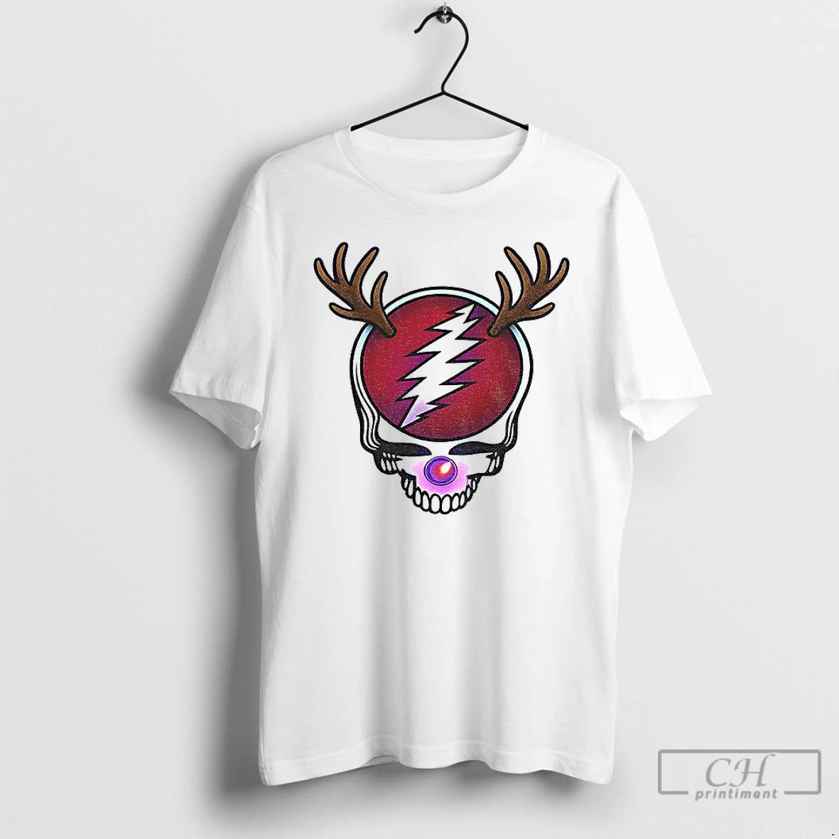Premium Reindeer Stealie Skull Grateful Dead Merry Christmas 2025 T-Shirts, Hoodie, Sweatshirt | HypeCrazeTee.com