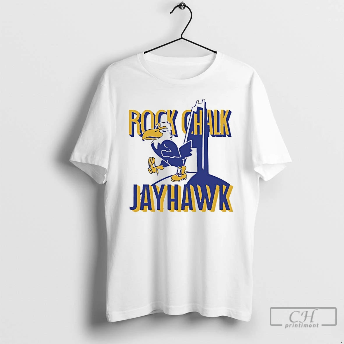 Premium Rock Chalk Jayhawk Campanile T-Shirts, Hoodie, Sweatshirt | HypeCrazeTee.com