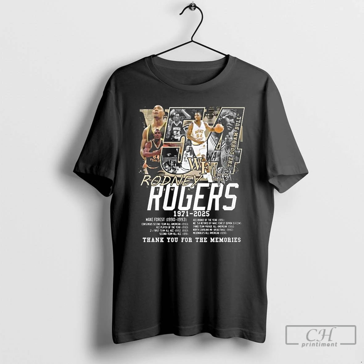 Premium Rodney Rogers The Durham Bull 1971 2025 Signature Thank You For The Memories T-Shirts, Hoodie, Sweatshirt
