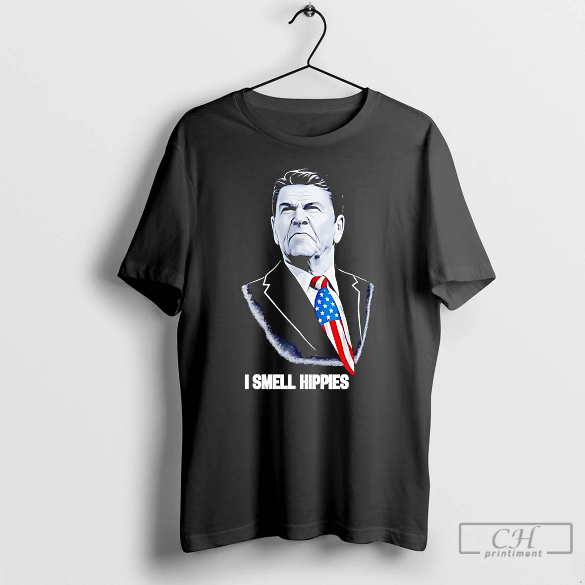 Premium Ronald Reagan I Smell Hippies T-Shirts, Hoodie, Sweatshirt | HypeCrazeTee.com