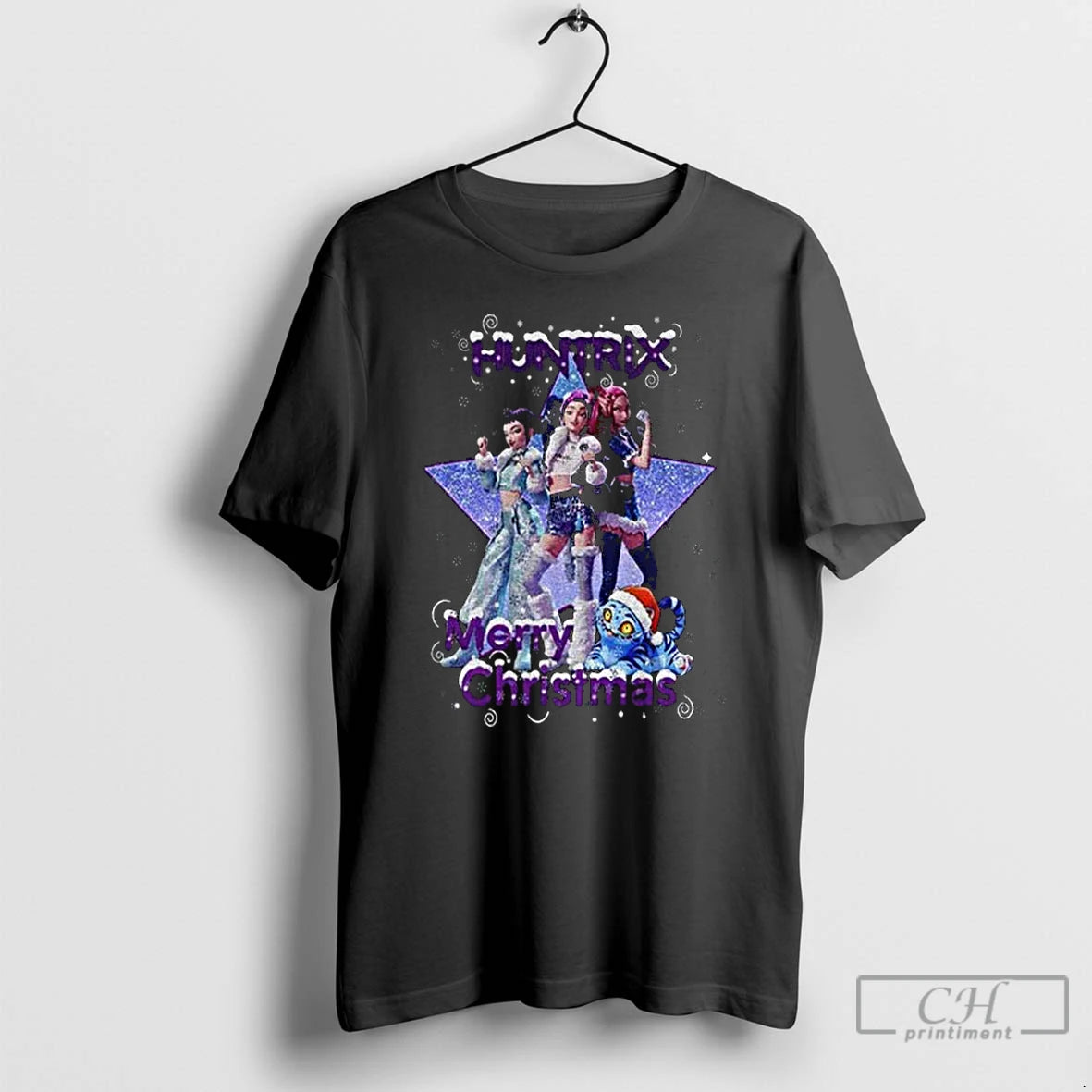 Premium Rumi Huntrix Kpop Demon Hunter Merry Christmas T-Shirts, Hoodie, Sweatshirt | HypeCrazeTee.com