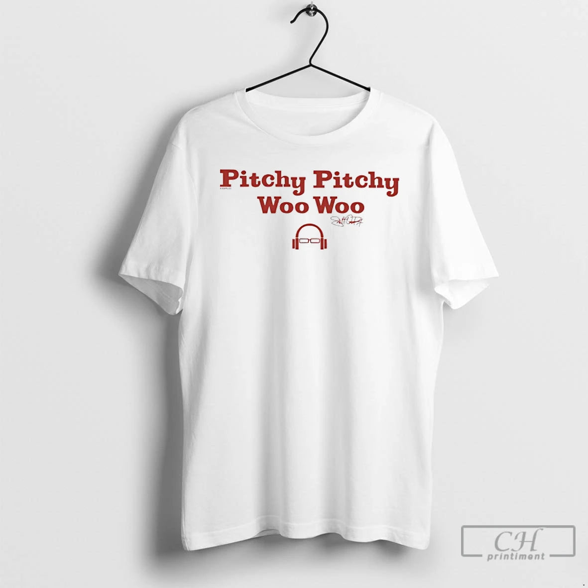 Premium Scott Van Pelt Pitchy Pitchy Woo Woo Signature T-Shirts, Hoodie, Sweatshirt | HypeCrazeTee.com