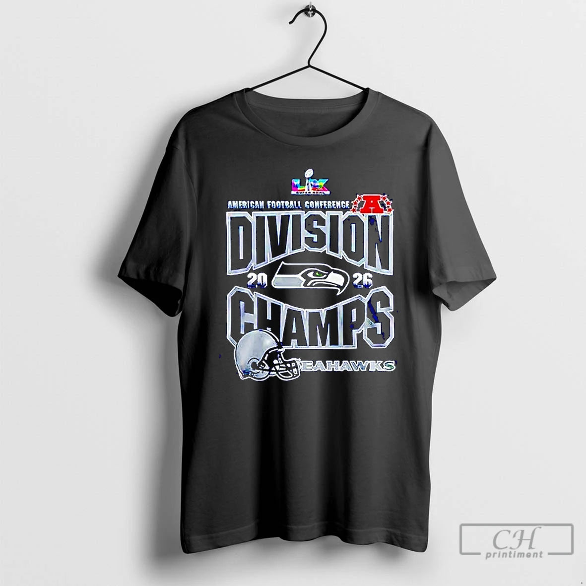 Premium Seahawks Afc Division Champions Locker Room 2026 T-Shirts, Hoodie, Sweatshirt | HypeCrazeTee.com