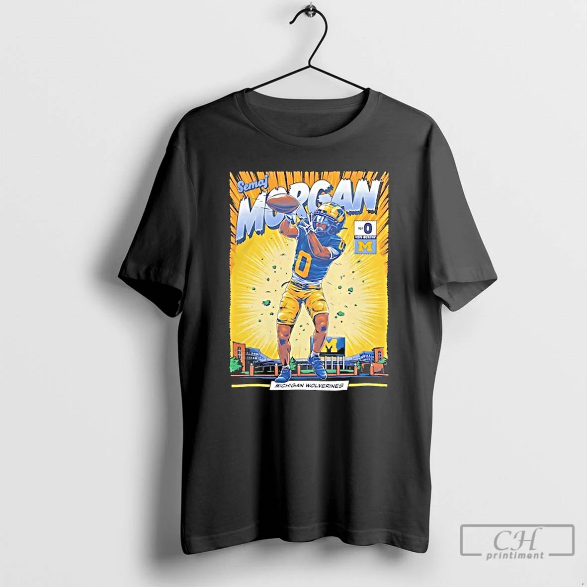 Premium Semaj Morgan Michigan Wolverines Football Ncaa T Shirts