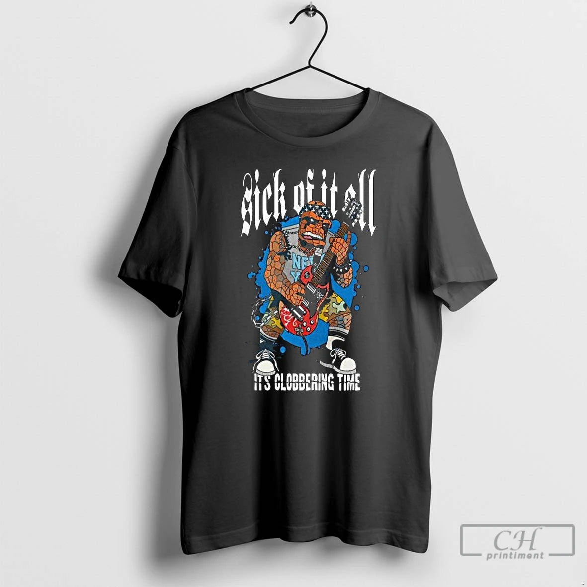 Premium Sick Of It All Its Clobbering Time Long Sleve T Shirts