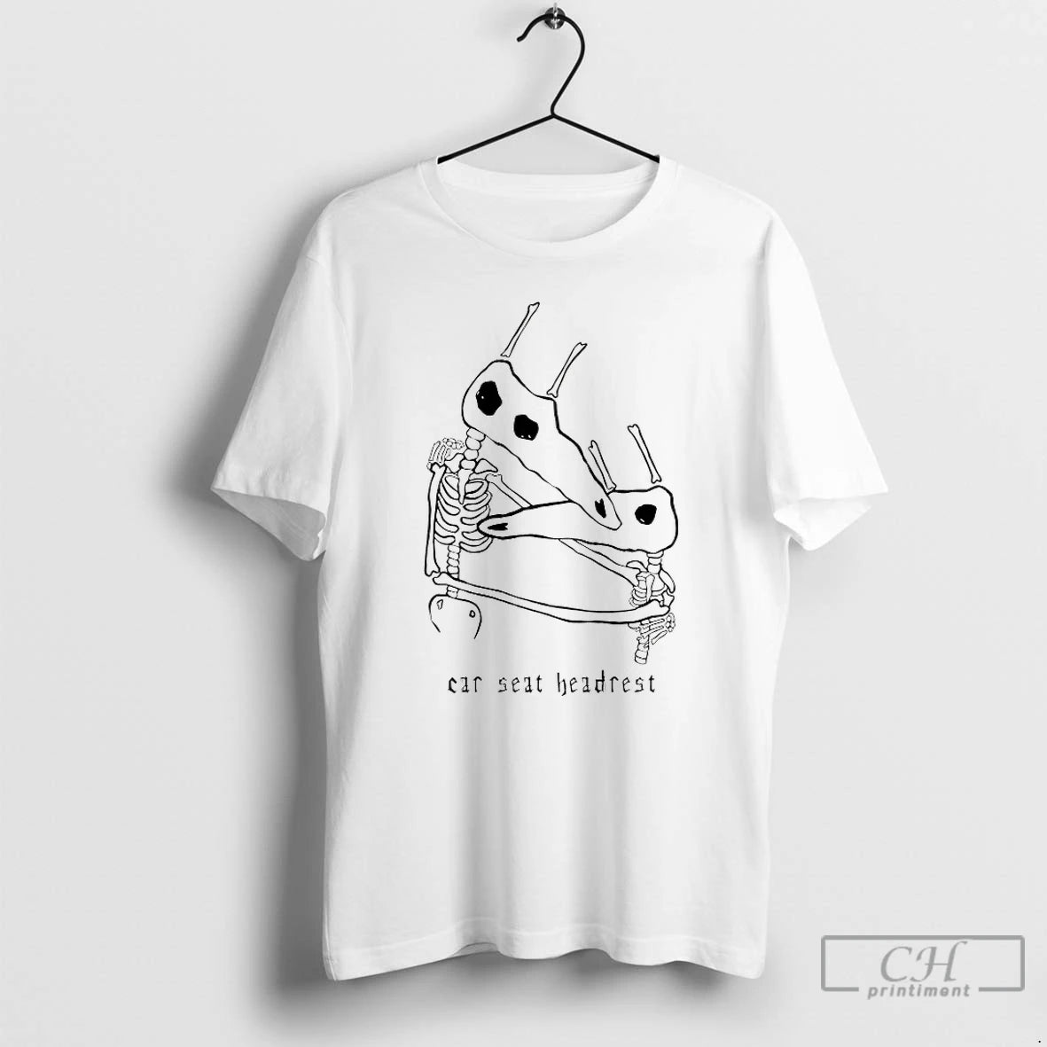 Premium Skeleton Car Seat Headrest T-Shirts, Hoodie, Sweatshirt | HypeCrazeTee.com