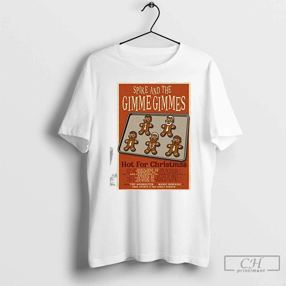 Premium Spike And The Gimme Gimmes Hot For Christmas 2025 Tour T-Shirts, Hoodie, Sweatshirt | HypeCrazeTee.com