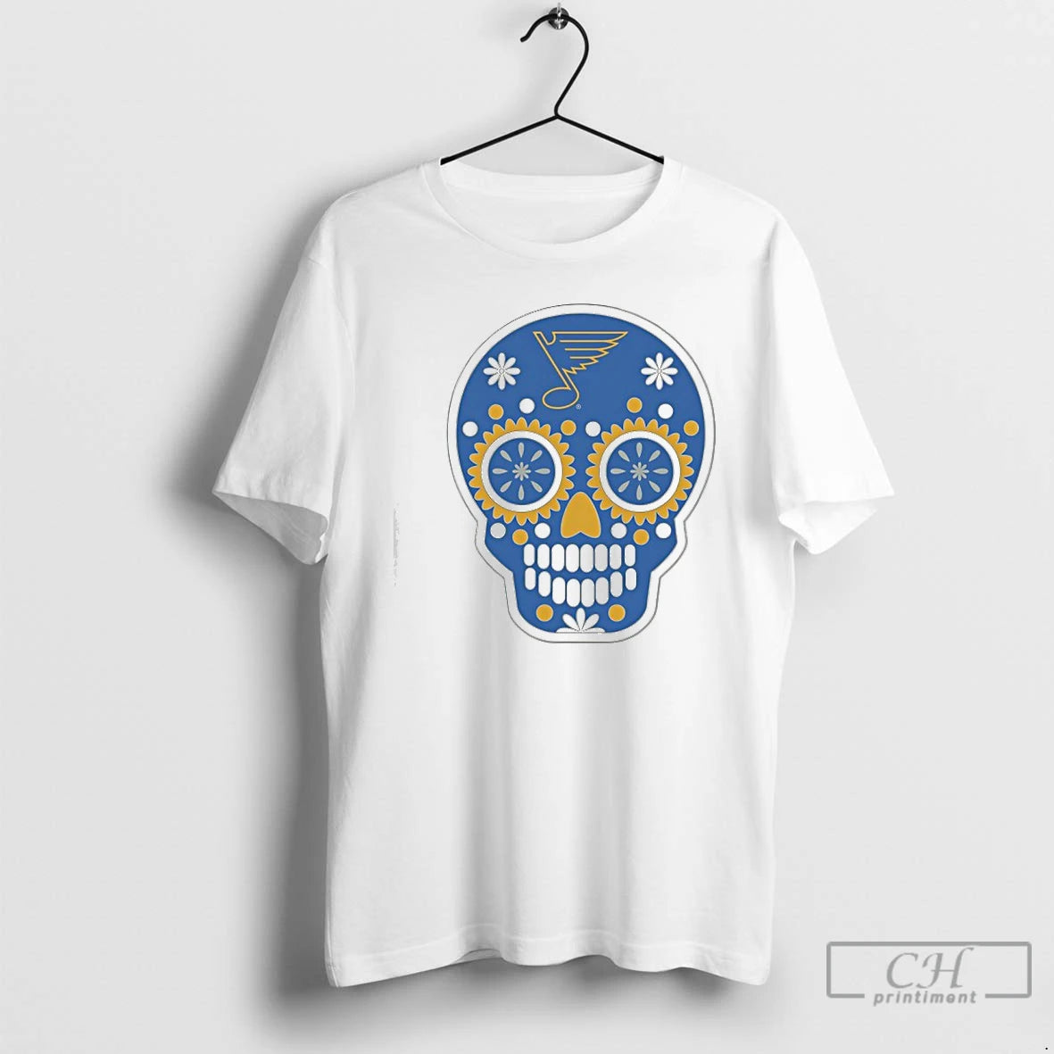 Premium Sugar Skull St Louis Blues Hockey T-Shirts, Hoodie, Sweatshirt | HypeCrazeTee.com