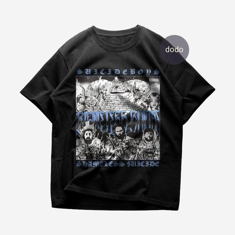 Premium Suicideboys T-Shirt - SHAMELESS SUICIDE Album T-Shirt - Suicideboys New Album T-Shirt