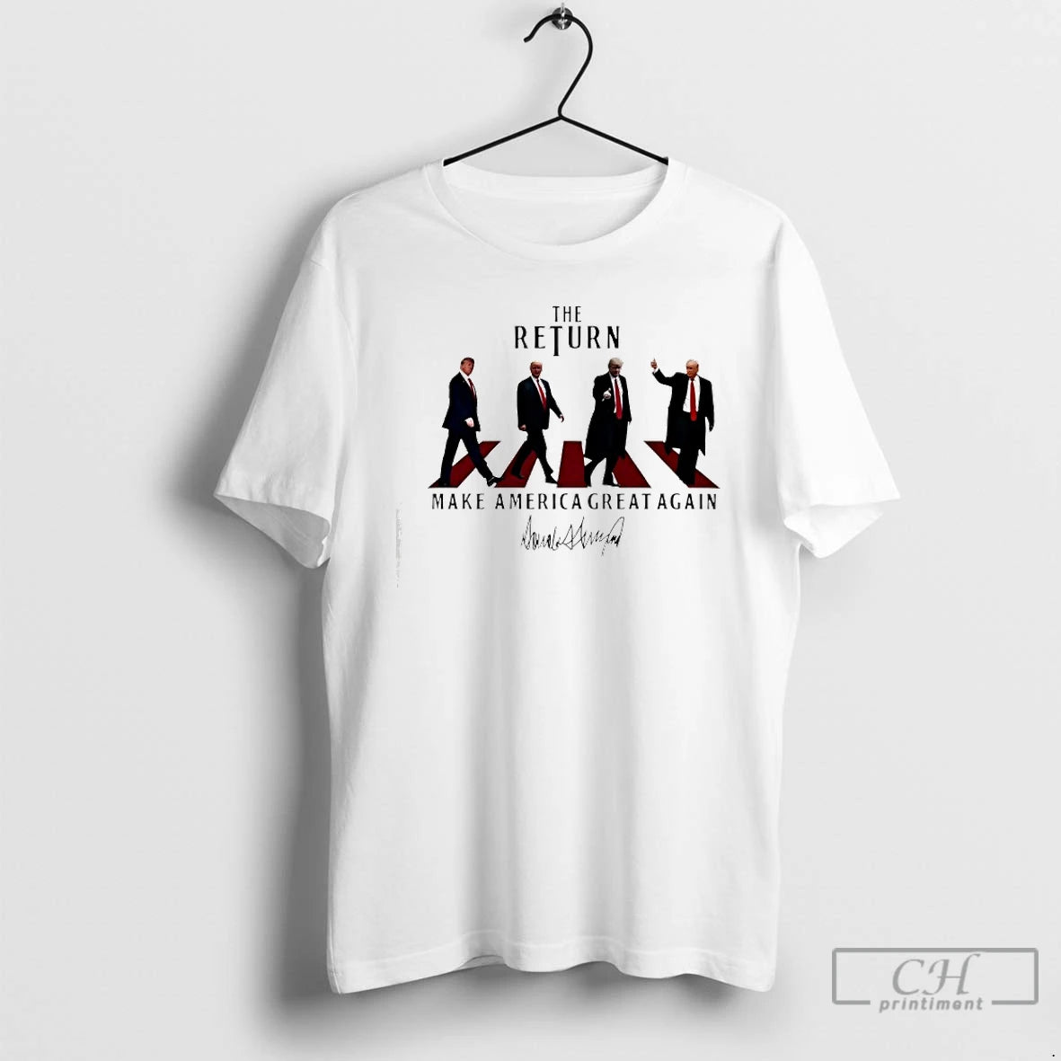 Premium The Return Make America Great Again Abbey Road President Donald J Trump T Shirts Hoodie, Sweatshirt